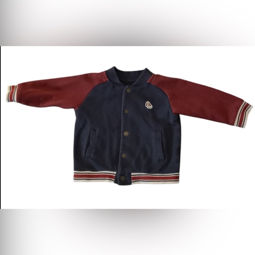Janie & Jack | Baby Puppy Varsity Jacket Size 12-18 Months